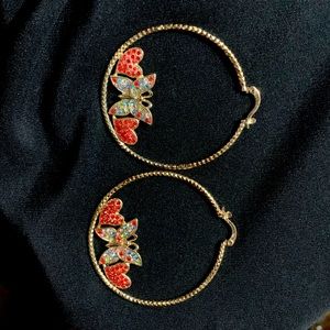 Gold-tone hoops